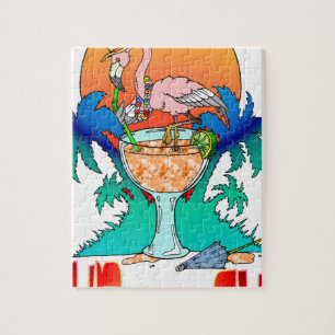 Quebra-cabeça Flamingo no Sol