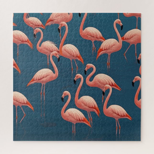 Quebra-cabeça Flamingo Pattern (Vertical)