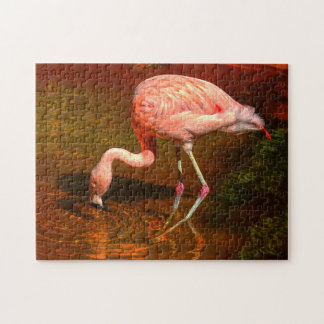 Quebra-cabeça Flamingo Rosa Flórida.
