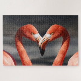 Quebra-cabeça Flamingoes no Amor