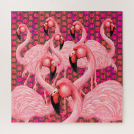 Quebra-cabeça Flamingoes no Desfile