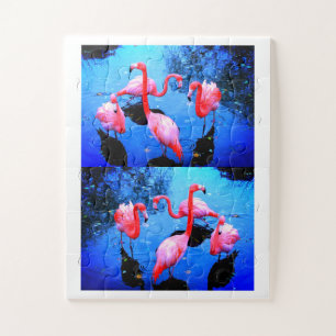 Quebra-cabeça Flamingos