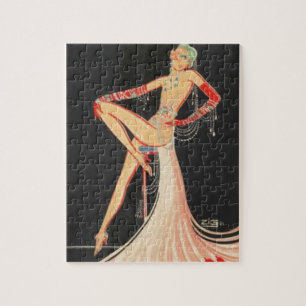 Quebra-cabeça Flapper elegante