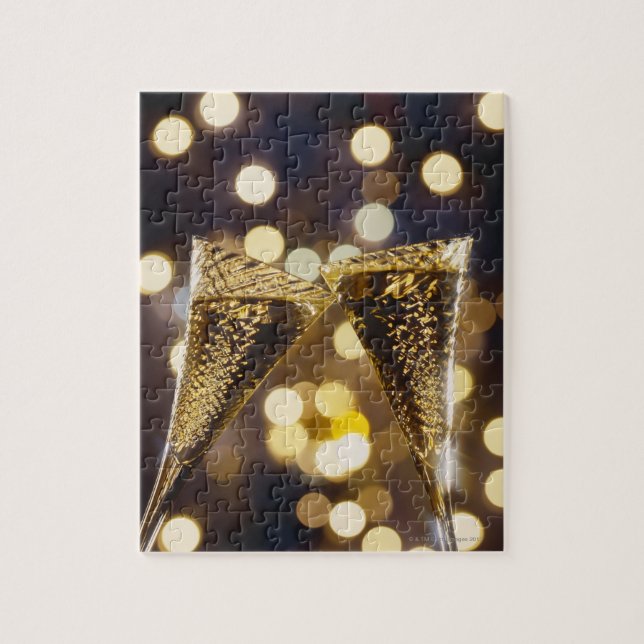 Quebra-cabeça Flauta de champanhe tostada, close-up (Vertical)