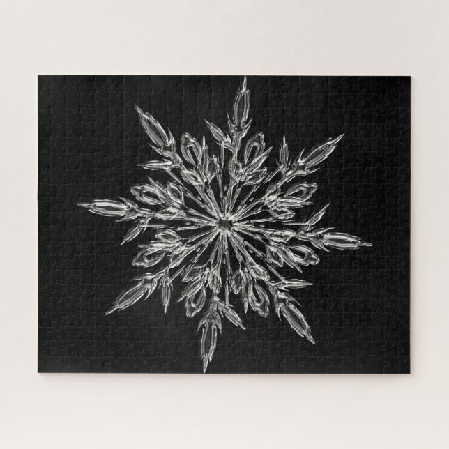 Quebra-cabeça Floco de neve perfeito para o feriado do Natal (Horizontal)