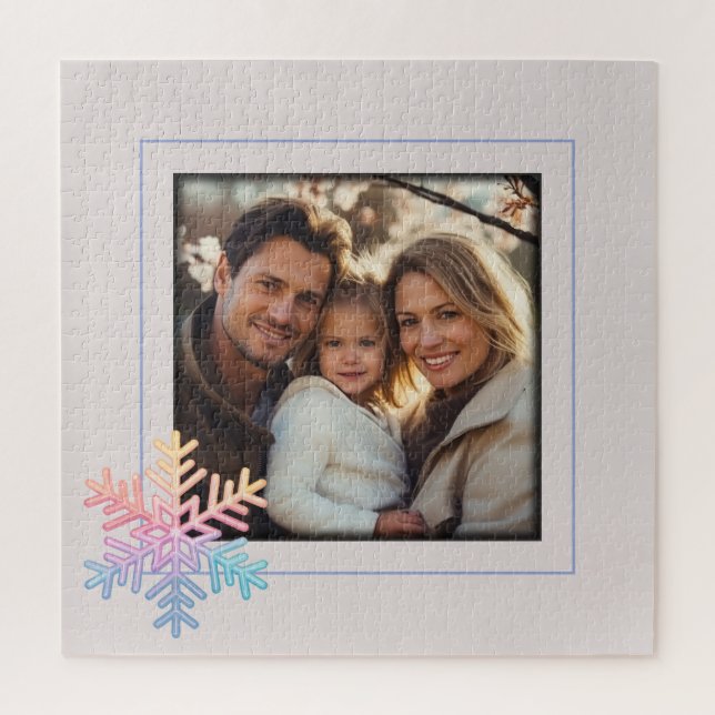 Quebra-cabeça Floco de neve simples (Vertical)