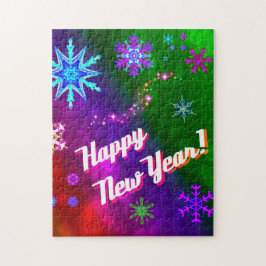 Quebra-cabeça Flocos de neve arco-íris