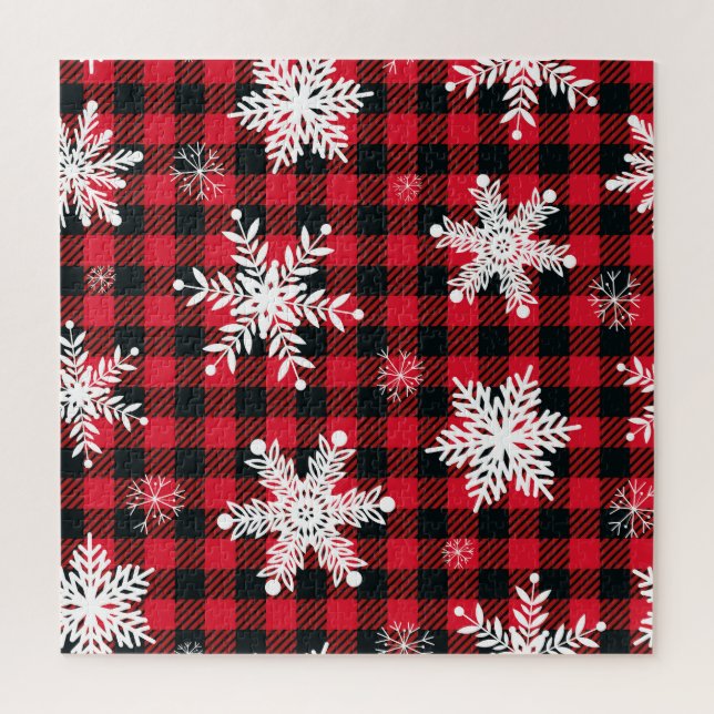 Quebra-cabeça Flocos de neve e Xadrez de Buffalo: Charme de inve (Vertical)