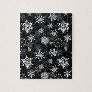 Quebra-cabeça Flocos de neve na noite