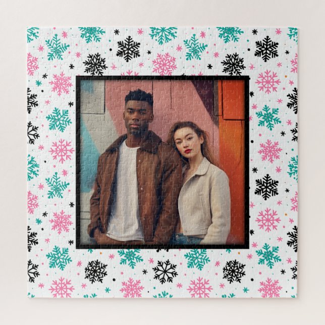 Quebra-cabeça Flocos de neve retrô (Vertical)