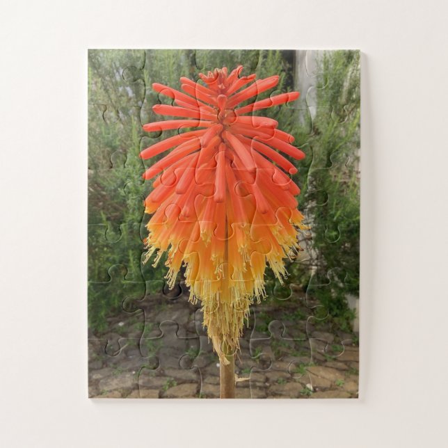Quebra-cabeça Flor Amarela e Laranja (Vertical)