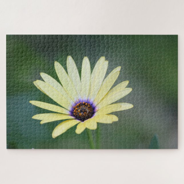 Quebra-cabeça Flor Amarelo Com Verde (Horizontal)