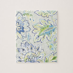 Quebra-cabeça Flor azul boémia