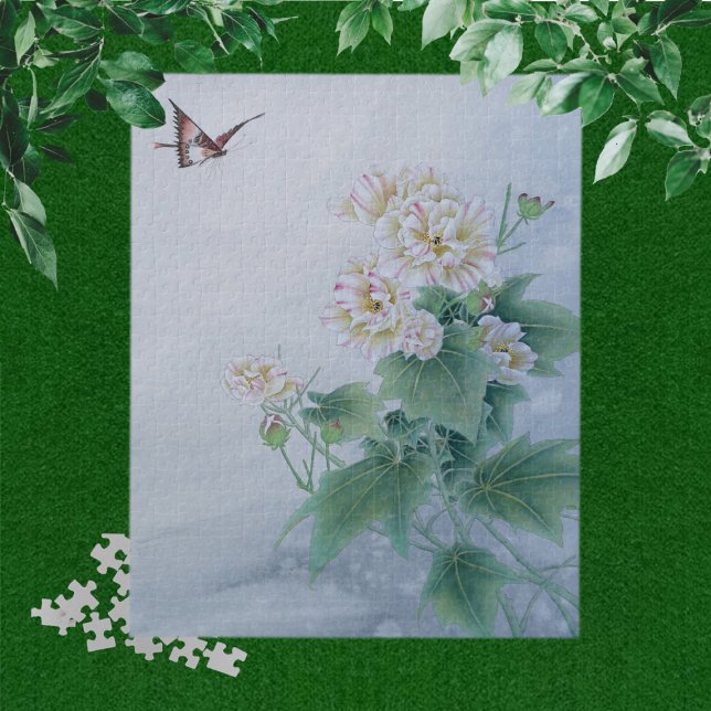 Quebra-cabeça Flor Chinês com Borboleta (Criador carregado)