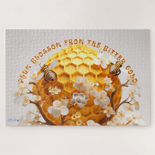 Quebra-cabeça flor de ameixa difícil (Horizontal)