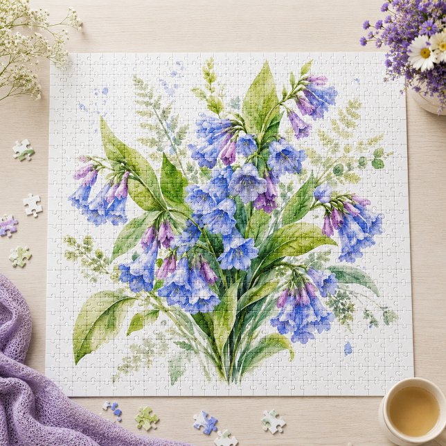 Quebra-cabeça Flor de Campo Sussurro Virginia Bluebells  (Criador carregado)