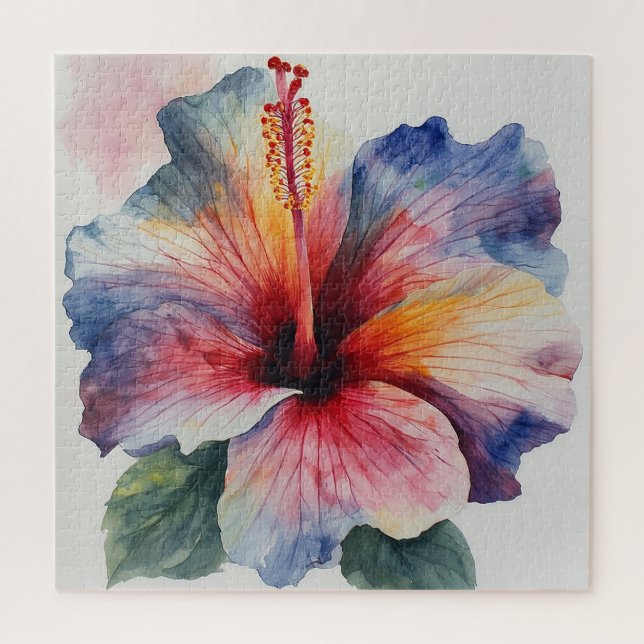 Quebra-cabeça Flor de Hibisco (Vertical)