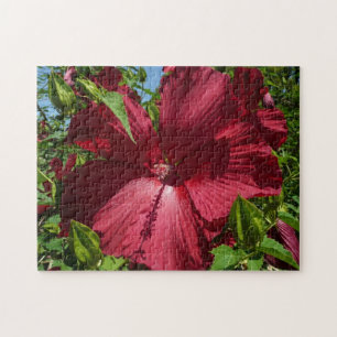 Quebra-cabeça Flor de Hibiscus e Céu Azul