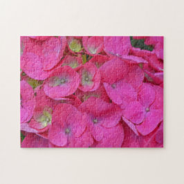 Quebra-cabeça Flor de Hortênsia Rosa Pétala Jardim Puzzle