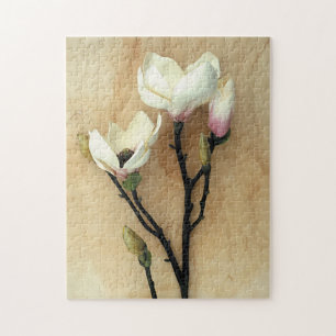 Quebra-cabeça Flor de Magnolia em Bergonha Fotografia Moderna