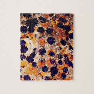 Quebra-cabeça Flor de margarida amarela padrão floral arte digit