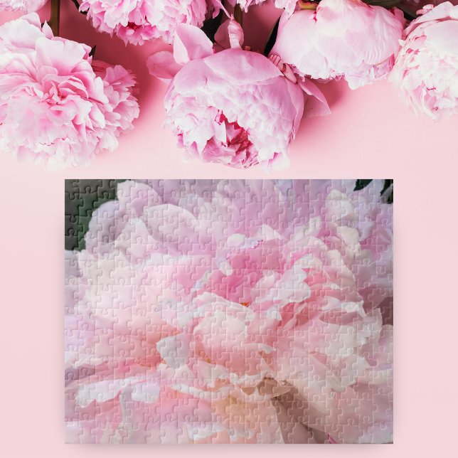 Quebra-cabeça Flor de Peônia Rosa (Criador carregado)