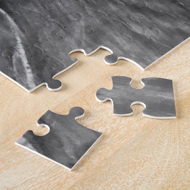 Quebra-cabeça Flor de Portas / Preto e Branco / (Lateral)