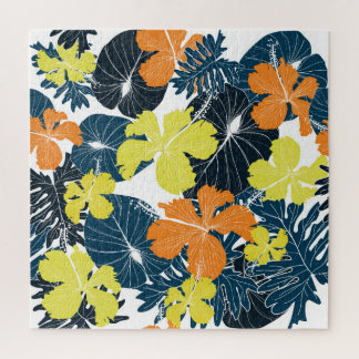 Quebra-cabeça Flor de primavera: Textura Floral Vintage
