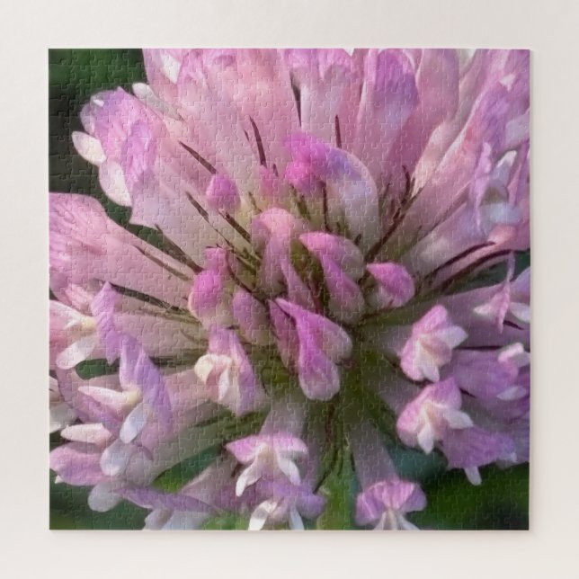 Quebra-cabeça Flor de Trevo Bonita (Vertical)