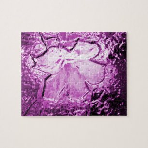 Quebra-cabeça Flor de vidro Roxo