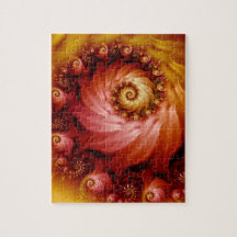 Flor espiral Dourada rosa