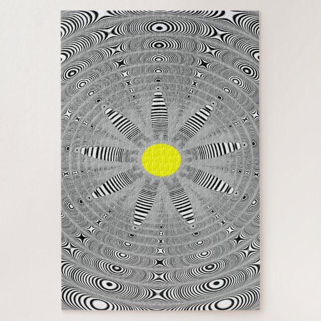 Quebra-cabeça Flor Fractal Gráfico Impossível (Vertical)