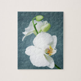 Quebra-cabeça Flor Orquídea Branca Zen