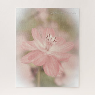 Quebra-cabeça Flor Pastel cor-de-rosa macia