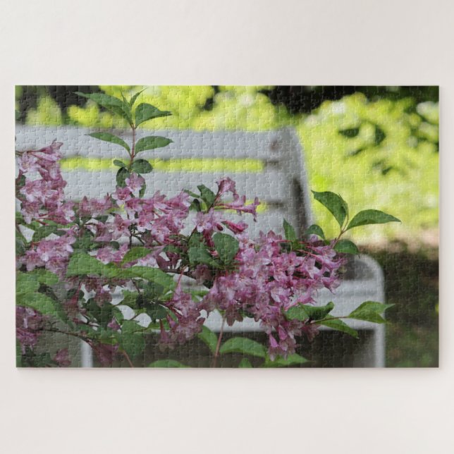 Quebra-cabeça Flor Rosa (Horizontal)