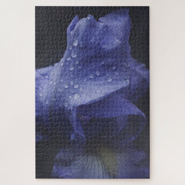 Quebra-cabeça Flor Rosa púrpura escura (Vertical)