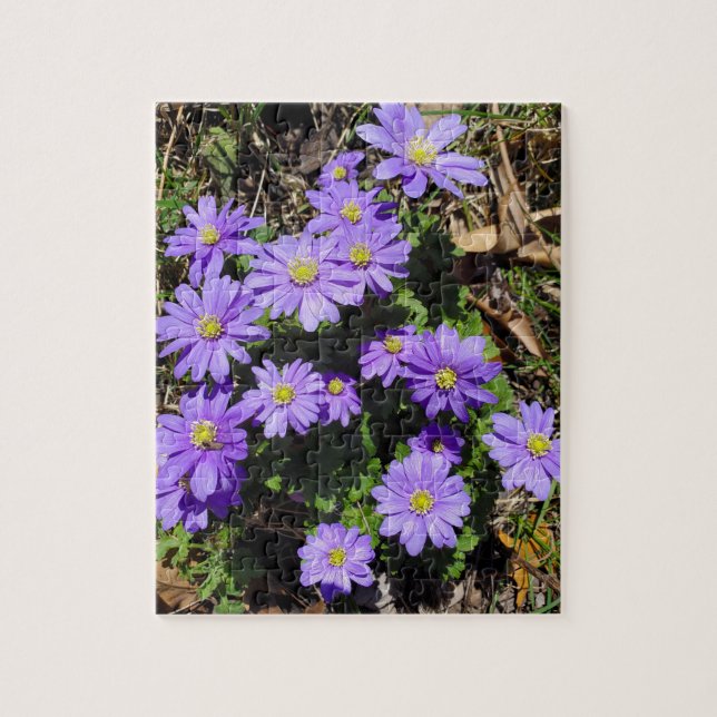 Quebra-cabeça Flor Roxo (Vertical)