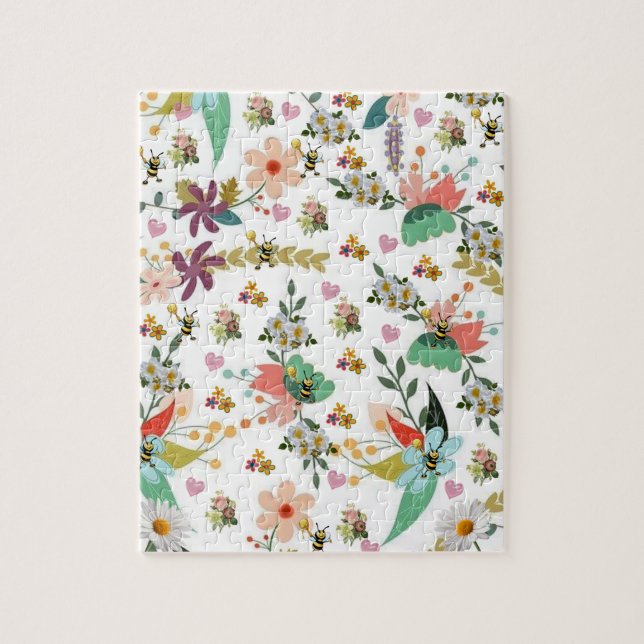 Quebra-cabeça Floral Bumblebee (Vertical)