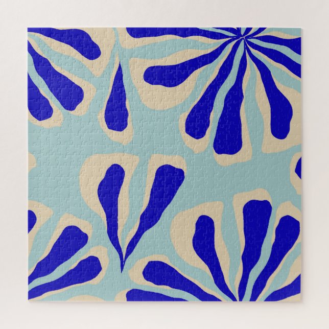 Quebra-cabeça Floral Contemporâneo: Moda Sem Costura. (Vertical)