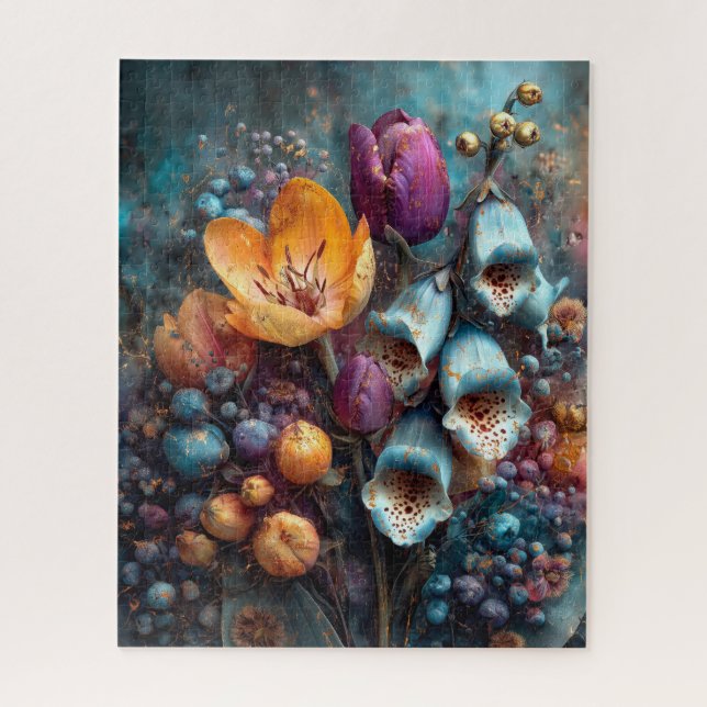 Quebra-cabeça Floral de Outono (Vertical)