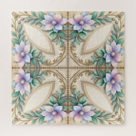 Quebra-cabeça Floral Decorativo