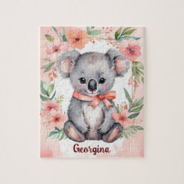 Quebra-cabeça Floral Fantasy Koala Crianças Personalizadas