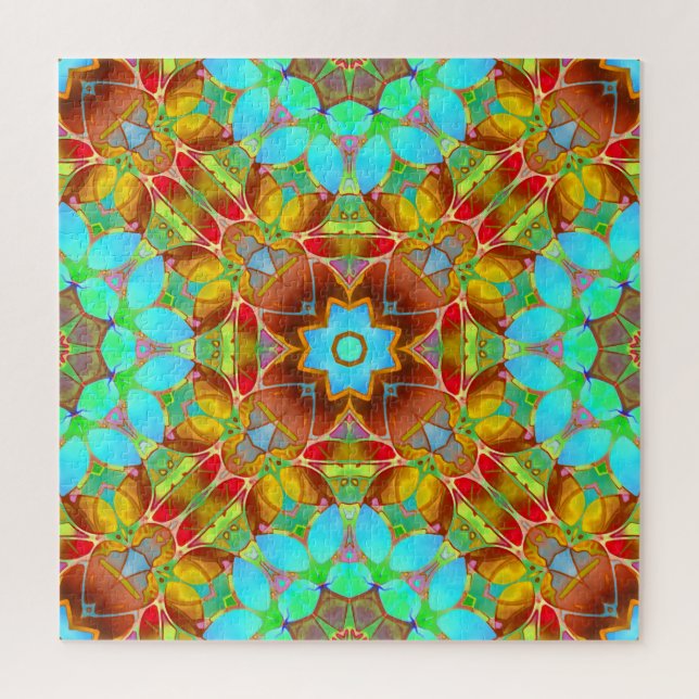 Quebra-cabeça Floral Fractal Art G410 (Vertical)