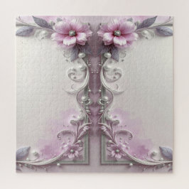 Quebra-cabeça Floral Rosa
