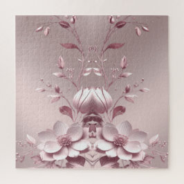 Quebra-cabeça Floral Rosa