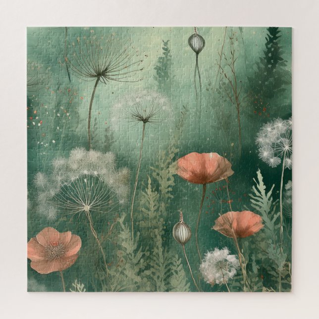 Quebra-cabeça Floral Vibrante para Relaxar Diverti (Vertical)