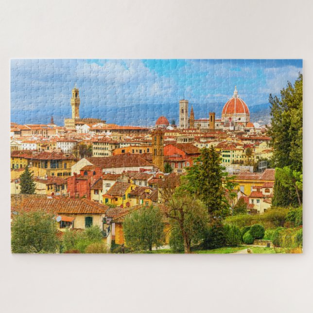 Quebra-cabeça Florence City Skyline Toscana Itália (Horizontal)