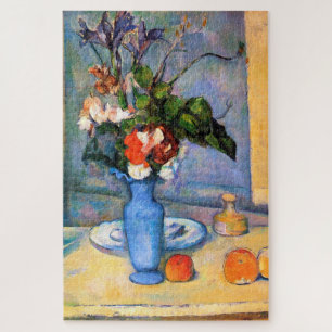 Quebra-cabeça Flores Azuis, Paul Cezanne