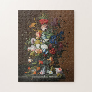 Quebra-cabeça Flores Barrocas Chic - Pintura A Óleo De Arte Viva