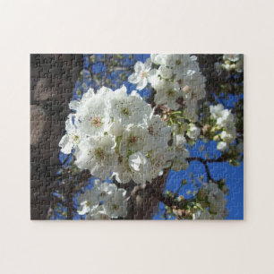 Quebra-cabeça Flores brancas I Árvore de pera ornamentais